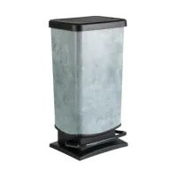 Урна педальная 40л PASO бетон