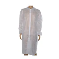 Халат одноразовый "Визитер/Albens" на кнопках 20 г/м2 размер XL белый (50 шт/кор)