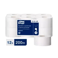 Бумага туалетная TORK / TELLUS в мини рул. 200м (12 рул/п-э упак)