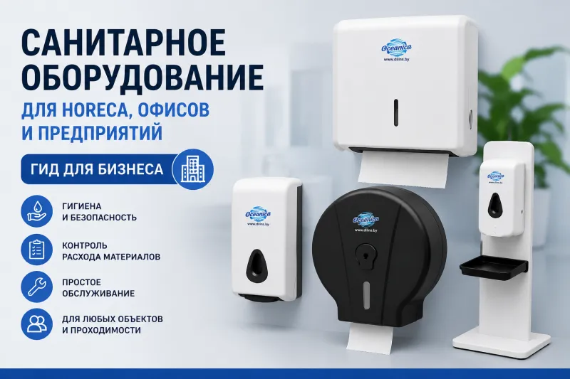Санитарное оборудование для HoReCa и предприятий: как выбрать диспенсеры, дозаторы и держатели для санузлов