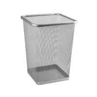 Ведро для мусора 10 л сетчатое САНАКС квадратное без крышки металл 414