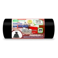 3520101 Мешки для мусора Mirpack 35 л ПСД 20 шт 20 мкм PREMIUM+