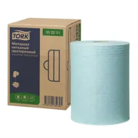 Нетканый протирочный материал Tork в рулонах бирюзовый 352201