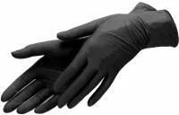 Перчатки одноразовые нитриловые ЧЕРНЫЕ р-р S 100 шт/упак