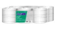 Бумага туалетная Soffione SoffiPRO Comfort, 2-слойная, белая, без тиснения, 12 рулонов (арт. 10901497)