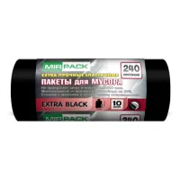 Мешки для мусора 240л EXTRA black MIRPACK