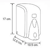 Дозатор 500 мл мыла-пены пластик белый Дозатор 500 мл мыла-пены пластик белый