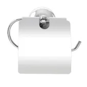 Держатель туалетной бумаги с козырьком металл хром Держатель туалетной бумаги с козырьком металл хром