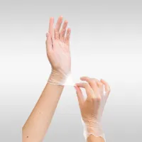 Перчатки виниловые ViniMax универсаьные неопудреннык гладкие БЕЛЫЕ р-р L 100 шт/упак