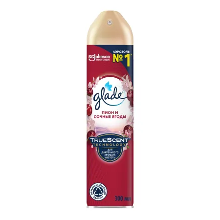 Освежитель воздуха ГЛЕЙД Пион и Сочные ягоды 300мл (12 шт/кор)
