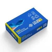 Перчатки одноразовые нитриловые ГОЛУБЫЕ р-р S Oceanica 100 шт/упак