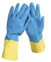 Перчатки латексные хозяйственные двойной цвет L/240 пар ТМ" AST"
