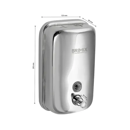 Диспенсер 1000мл жидкого мыла хром настенный с глазком