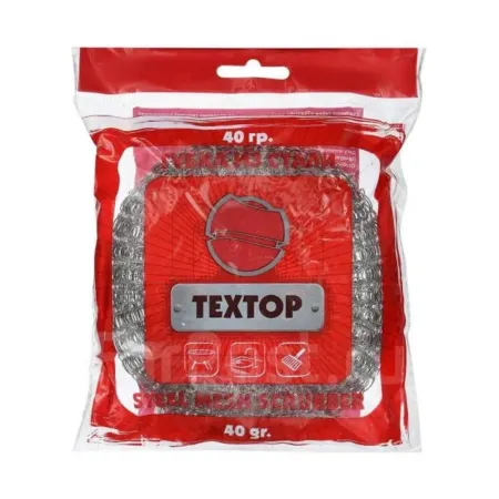 Мочалка круглая металлическая TEXTOP 40 г