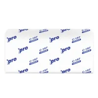 Полотенца бумажные листовые PROtissue V сложения 2 слоя 200 листов