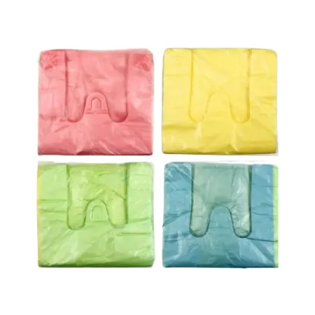 Пакет майка ПНД 230+140х420 мм 12 мкм цветная 100 штук