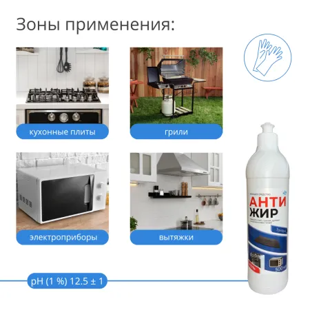 Моющее средство Гель "Антижир Тайфун", 500 мл, РБ