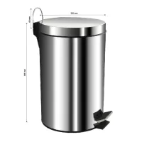 Ведро 12л САНАКС круглое с педалью