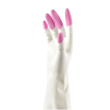 Перчатки хозяйственные ПВХ  р-р L (цветные) эластичные суперпрочные Oceanica