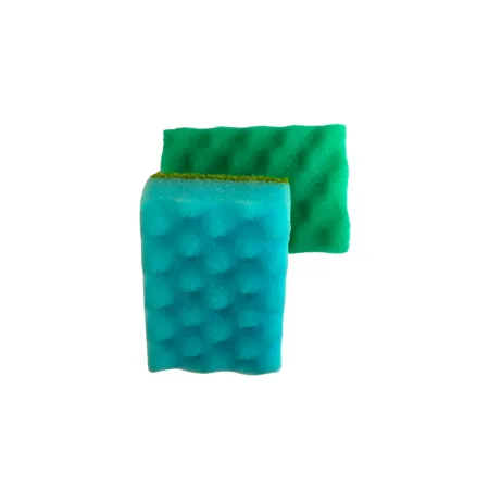 Губка для мытья посуды ВОЛНА Oceanica 5 шт/упак (9,6*6,4*3,0см)