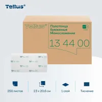 Полотенца TELLUS БАЛАНС листовые сложения ZZ 1сл (250 лист/упак, 20 упак/кор)