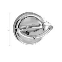 Крючок двойной САНАКС, металл хром Крючок двойной САНАКС, металл хром