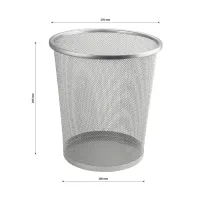 Ведро 12л сетчатое САНАКС круглое металлическое офисное без крышки