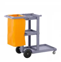 Тележка уборочная многофункциональная 2*17л+2*9л (пластик) с отжимом