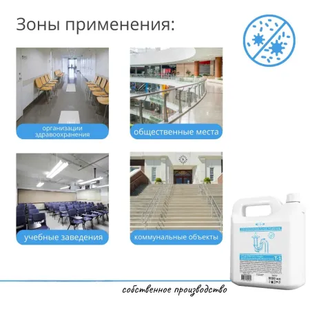 Средство для устранения засоров Т-1, 5 л