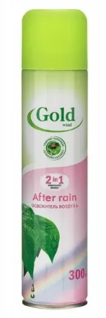 Освежитель воздуха 300 мл GOLD WIND After rain 405 см3