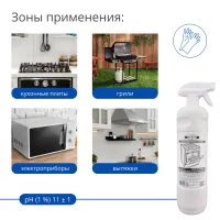 Гель антижир Ж-3 для плит, духовок, грилей, с триггером, 1 л Гель антижир Ж-3 для плит, духовок, грилей, с триггером, 1 л