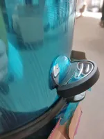 Ведро для мусора 12 л с педалью металл хром Palex