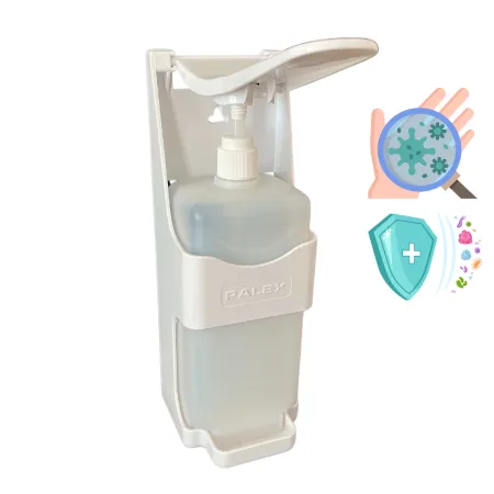 Диспенсер 1000мл жидкого мыла, дез. средств пластик белый ЛОКТЕВОЙ