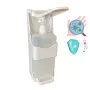 Диспенсер 1000мл жидкого мыла, дез. средств пластик белый ЛОКТЕВОЙ