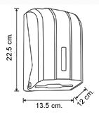 Диспенсер туалетной бумаги листовой Z сложения пластик белый (18 шт/кор)