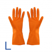 Перчатки резиновые бытовые р-р 9 (L) (200 пар/кор)