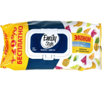 Салфетки влажные EMILY STALE Tropic Эконом с клапаном 120 шт/упак